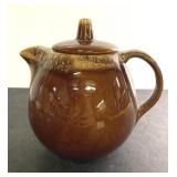 Vintage HULL Brown Drip Glaze teapot
