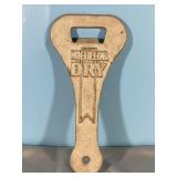 Vintage 9" Michelob Dry Bottle Opener-aluminum