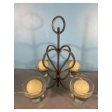 Danish Iron Candle Holder Decor
