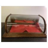 Antique mirror back store counter dispay piece-18"