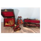 Miniature Instruments- Violin, French Horn,