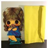 Vintage  Little Miss Sunbeams card-15-1/2" tall