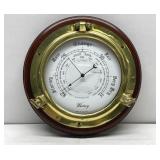 Vintage Brass Whitney  Porthole Barometer