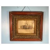 19"x17" Antique Photo in Frame