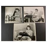 Mid Century Modern Woman Cooking & Typing photos