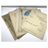 Antique sheet music
