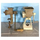2 Vintage Metal Grinders