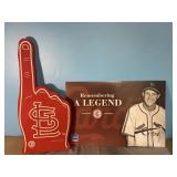 St Louis Cardinals Rally Sign Stan Musial & Foam