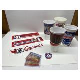 St Louis Cardinals cups, stickers more