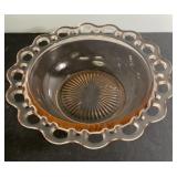 Antique pink depression glass Old Colony Lace Edge