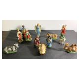 Antique Nativity Scene Pieces Italy Christmas