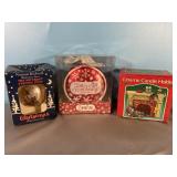 Christmas Ornaments & Ceramic Candle Holder