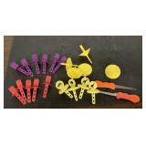 Vintage Halloween pumpkin carving items & popcicle