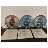 Vintage W J George Ship Plates with COAs