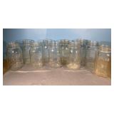 10 Mason Jars: 1 Ball, 2 Star Jars, 2 Kerr, 3