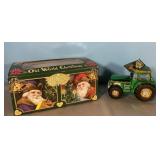 2003 Old World Christmas Glass Tractor Ornament