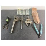 Vintage tools, including combination wrench set