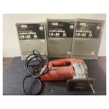 Milwaukee jig saw and 3 packs of band saw blades