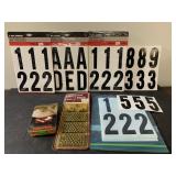 NEW Steel shot and  3" vinyl numbers