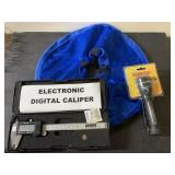 7" Waterproof flashlight, blow up neck pillow and