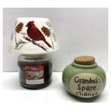 Winter Christmas Candle lamp & Grandma