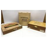 Vintage wood Cigar Boxes