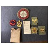 Vintage embroidered Boy Scout patches & more