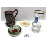 Vintage ashtrays, Worlds Fair glass and more