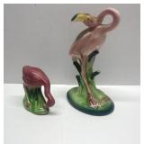 Mid Century Modern Pink Flamingo figurines