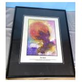 1997 Sun Spirit Water Color Painting local artist