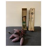 Antique glass glitter Christmas lights and more