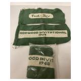 1968 Norwood Invitational knitted shoe coverings,