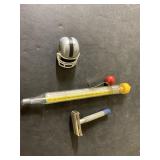 Candy  thermometer, Raiders Penny helmet and
