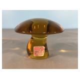 RARE Viking Glass retro mushroom art glass piece