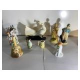 Porcelain figurines and bells