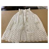 Vintage White Knit Shawl