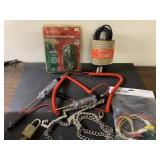 Photocell timer, midi cable w/metal plug, lock