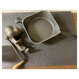 Wearever 10" Teflon skillet and vintage meat