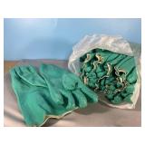 12 Pairs Rugged Nitrile Gloves- 14 inch- Size 10