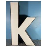 22"x13" Light Up "k"- Not Tested
