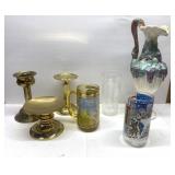 Antique Polish Majolica Grape Cluster Pitcher,