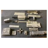 Vintage printing press plates and more