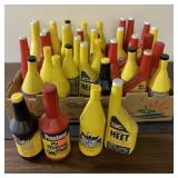 Anti freeze, power steering fluid, gas line