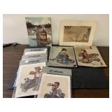 Vintage Foil prints & more-Norman Rockwell more