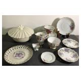 Vintage china pieces-Royal Stafford England, Fan