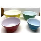 Vintage Pyrex Primary Colors Nesting Mixing bowls
