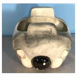 Mid Century Modern Bowling Planter Relpo Japan