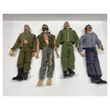 Vintage GI Joe Action dolls with outfits