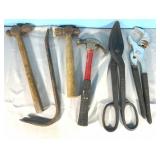 Crowbar, hammers, shears and more