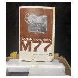 Vintage Kodak M77 Movie Projector box, instruction